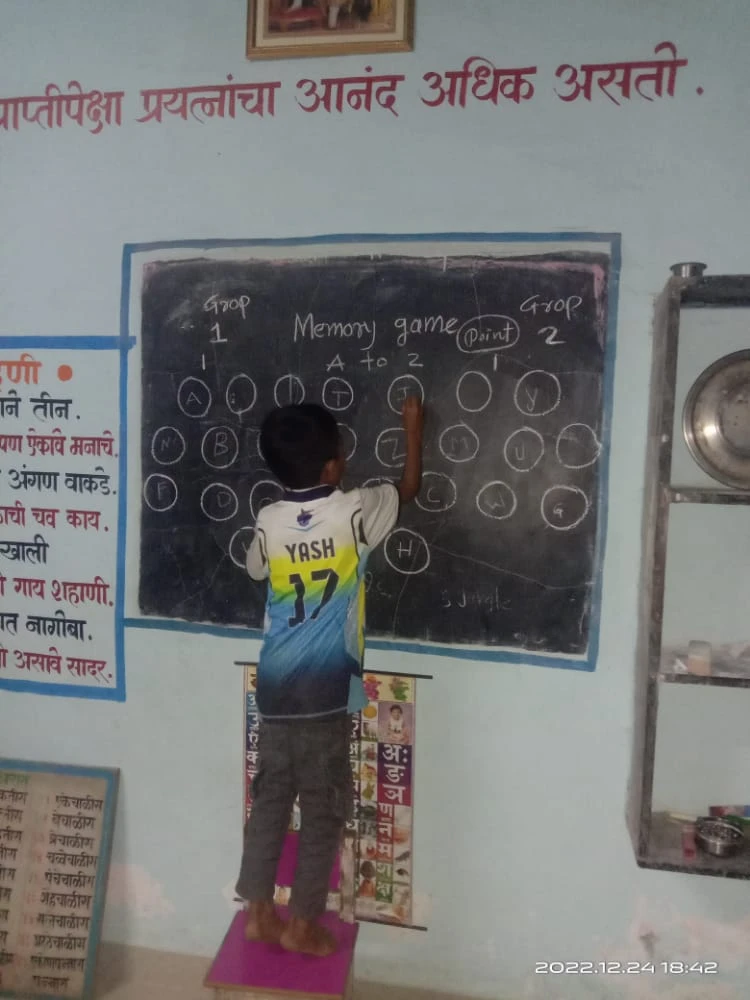 Samutkarsh program is designed for the holistic development of underprivileged children by running community learning centers (CLC or Abhyasika) in vasti (urban slums) areas.